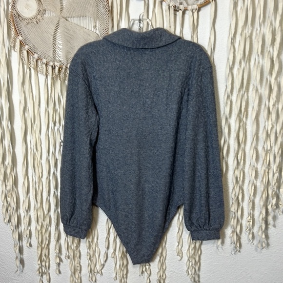 ONIA Gray Polo Long Sleeve Bodysuit Size M - Picture 10 of 16